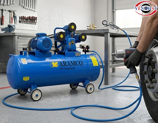 ứng dụng máy nén khí Aramco W-0.9/8-200L