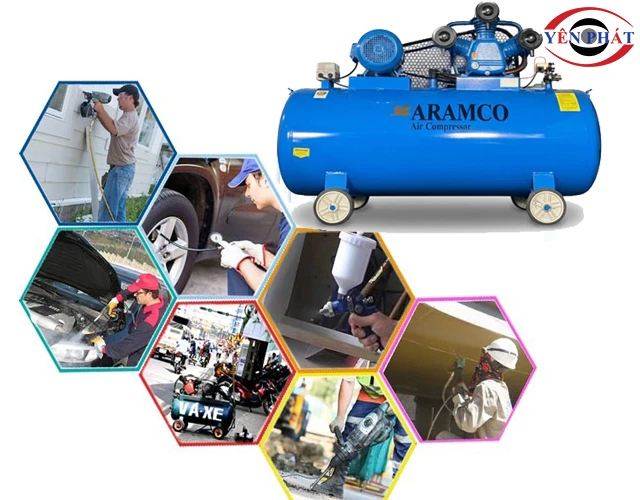 ứng dụng máy nén khí Aramco W-1.6/8-500L