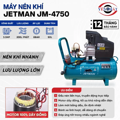 Máy nén khí liền trục JM-4750 2