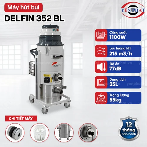 Máy hút bụi chống cháy nổ Delfin 352 BL 2