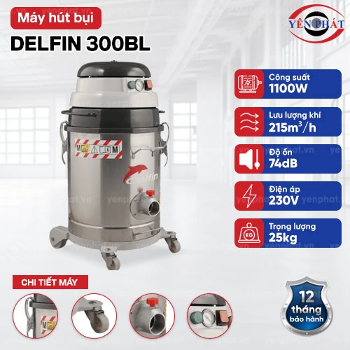 Máy hút bụi công nghiệp chống cháy nổ Delfin 300BL 2
