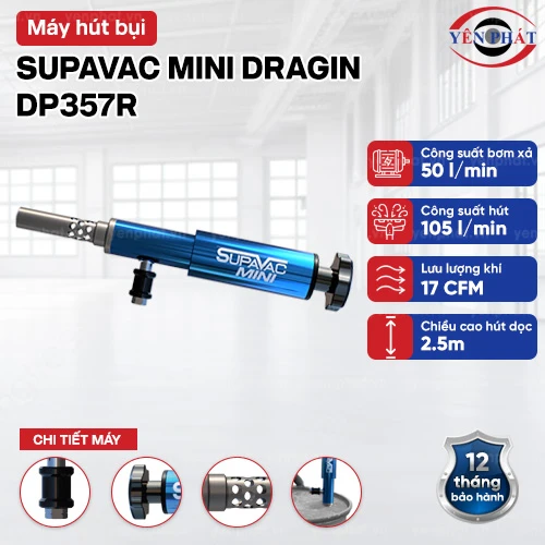Máy hút bụi phòng nổ SupaVac Mini Dragin DP357R 2