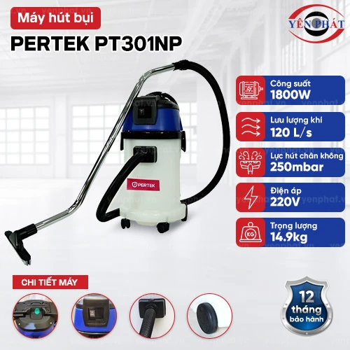 Máy hút bụi công nghiệp Pertek PT301NP 2