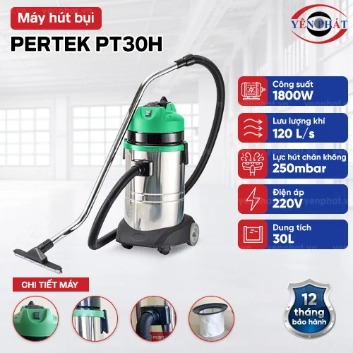 Máy hút bụi công nghiệp Petek PT30H 2
