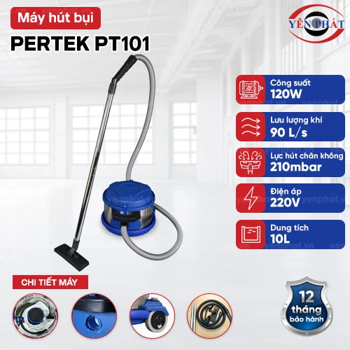 Máy hút bụi công nghiệp Pertek PT101 2