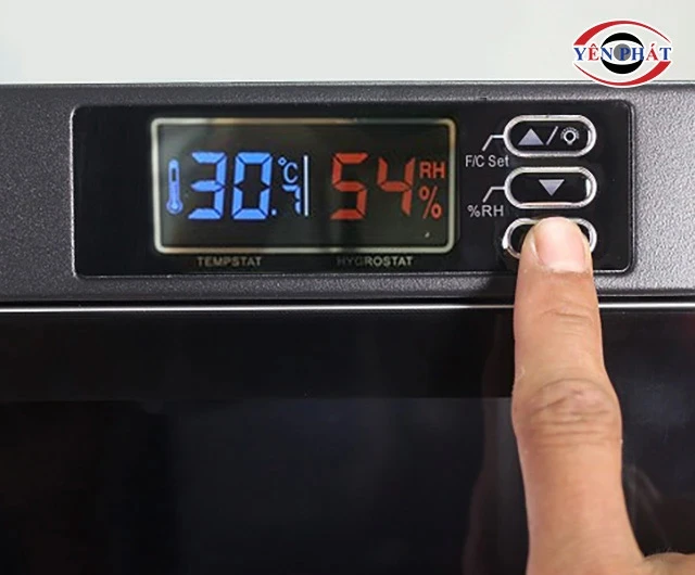 Chỉnh độ ẩm tủ chống ẩm Andbon AD-80S