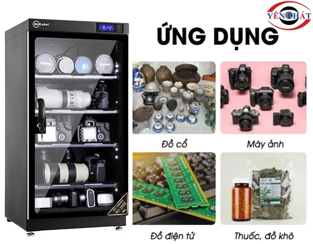 ứng dụng tủ chống ẩm cao cấp Nikatei NC-100S