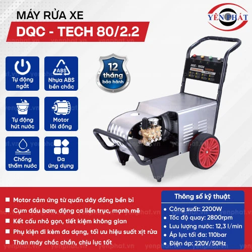 Máy rửa xe cao áp DQC - TECH 80/2.2 2