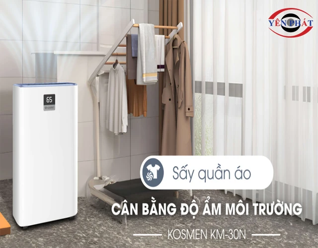 máy hút ẩm Kosmen KM-30N nhiều tiện ích
