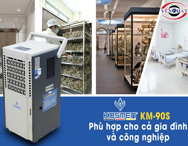 ứng dụng máy hút ẩm công nghiệp Kosmen KM-90S